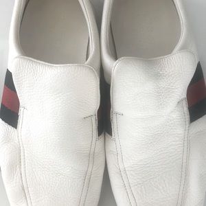 Gucci Vintage White Loafers Mens -Size 10D